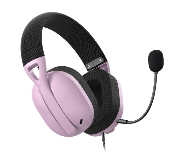 Фото - навушники Ігрова гарнітура HATOR Hyperpunk 2 USB 7.1 Black/Lilac (HTA-849)