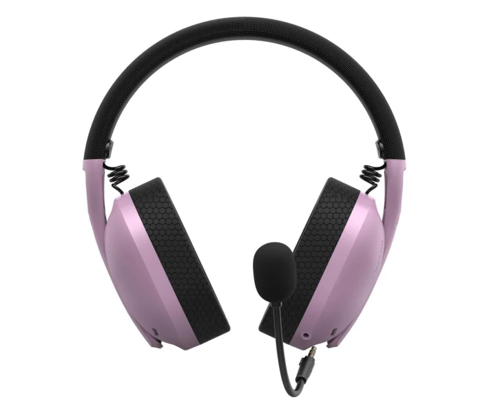 Фото - навушники Ігрова гарнітура HATOR Hyperpunk 2 USB 7.1 Black/Lilac (HTA-849)