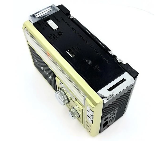 Фото - радіоприймач Радіоприймач портативний Golon RX-381 MP3 USB 3W золотистий