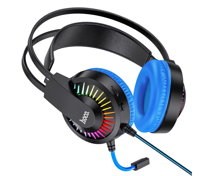 Фото - навушники Ігрові навушники HOCO W105 Joyful Чорний-Синій