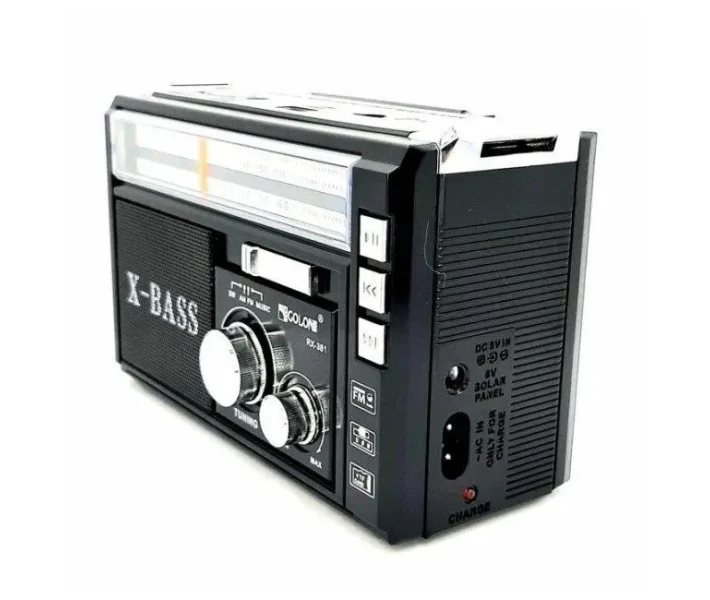 Фото - радіоприймач Радіоприймач ФМ Golon RX-381 MP3 USB з ліхтариком Black (019780)