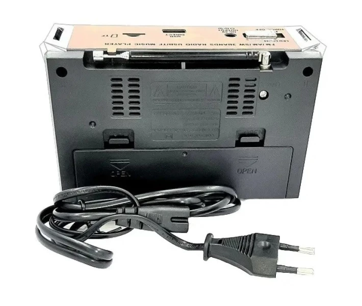Фото - радіоприймач FM радіоприймач Golon RX-381 MP3 USB з ліхтариком Brown (019782)