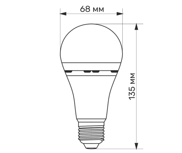 Фото - LED-лампу Світлодіодна акумуляторна лампа TITANUM A68 10W E27 4000K 220V з автономною роботою до 3 годин (TL-EMA68-10274)