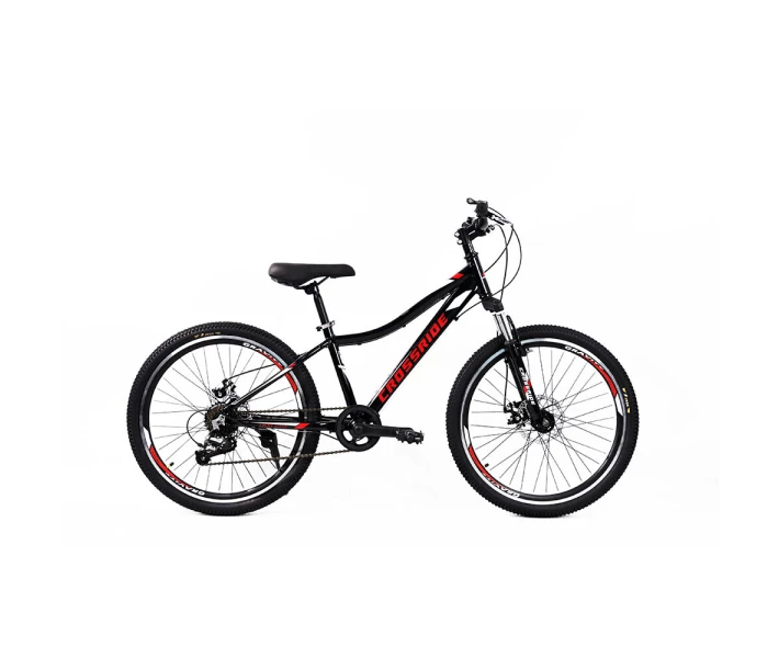 Фото - велосипед Велосипед Crossride Cross 24" AL 2021/рама 13" чорно-червоний (0271-3)