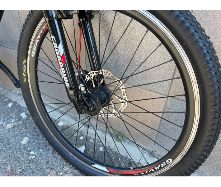 Фото - велосипед Велосипед Crossride Cross 24" AL 2021/рама 13" чорно-червоний (0271-3)