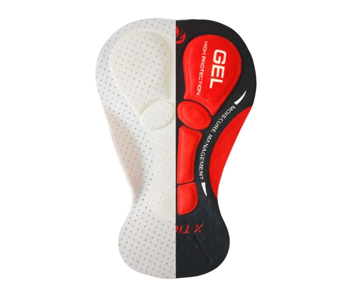 Фото - Велоодяг Труси велосипедні X-Тiger XM-DNK-168 велотруси з гелевим 5D памперсом Red S