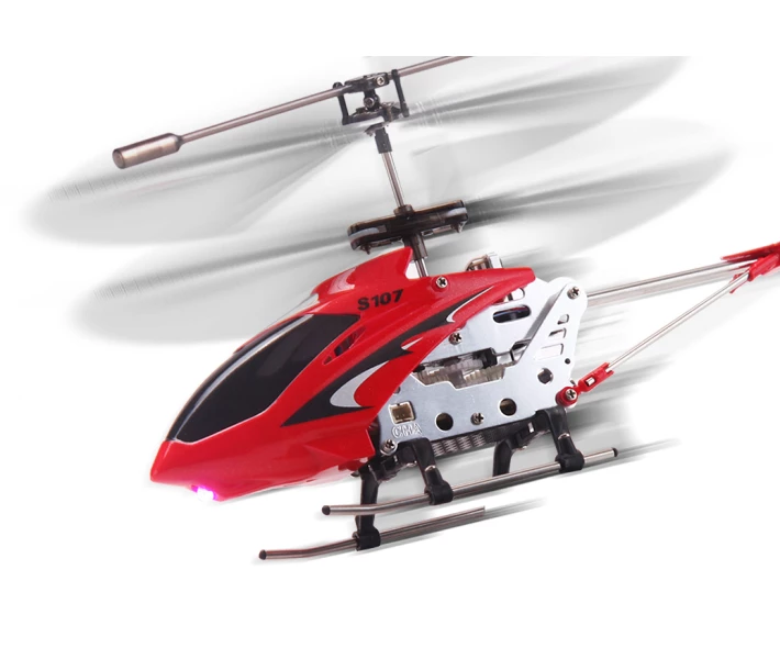 Фото - радіокеровану іграшку Вертоліт Syma S107G на інфрачервоному управлінні з гіроскопом (Червоний)
