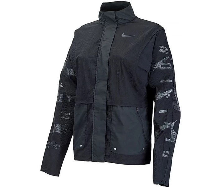 Фото - куртку женскую Жіноча куртка Nike W NK TF RUN DVN JACKET чорна DX0325-010 Розмір M (DX0325-010_M)