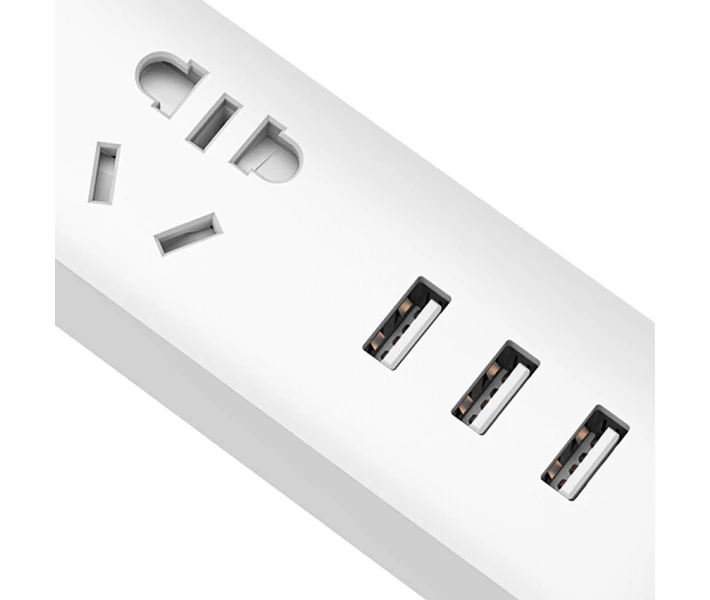 Фото - мережевий фільтр Мережевий фільтр Xiaomi КingMi Power Strip with WiFi (3 розетки, 3 USB) White (QMCXB01ZN)