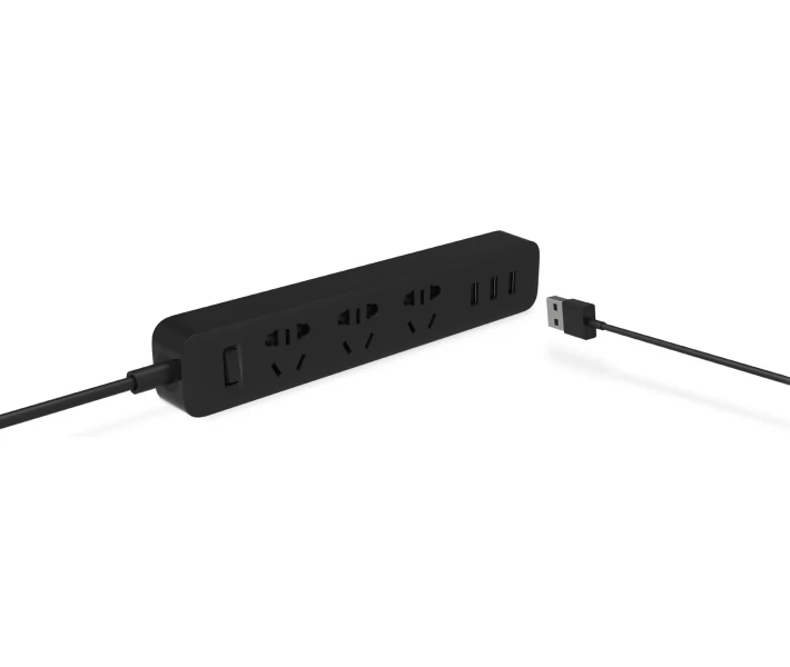 Фото - мережевий фільтр Мережевий фільтр Mi Power Strip 3 Sockets / 3 USB Ports Black