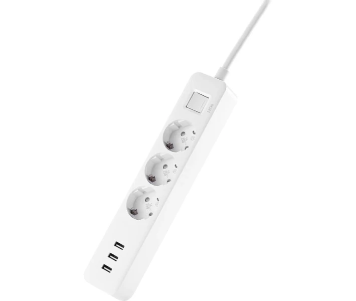 Фото - мережевий фільтр Мережевий фільтр Xiaomi Mi Power Strip 3 розетки + 3 USB White (NRB4030GL)