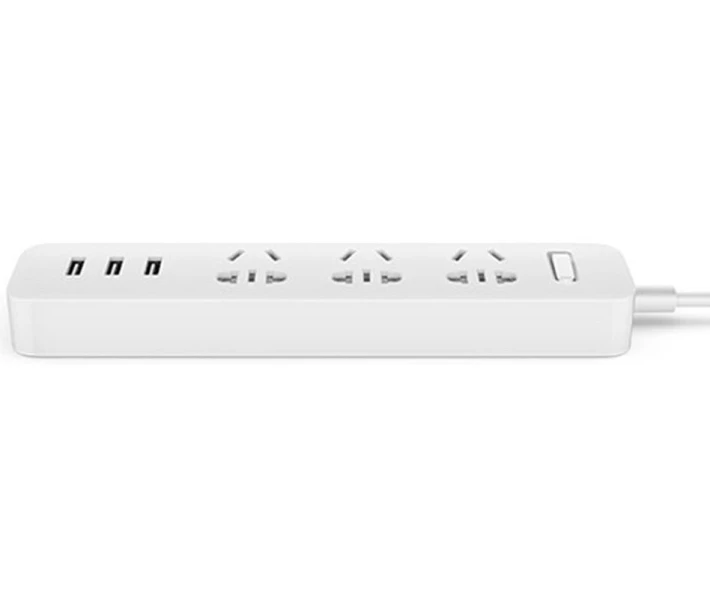 Фото - мережевий фільтр Мережевий фільтр Xiaomi Mi Power Strip 3 Sockets / 3 USB Ports White