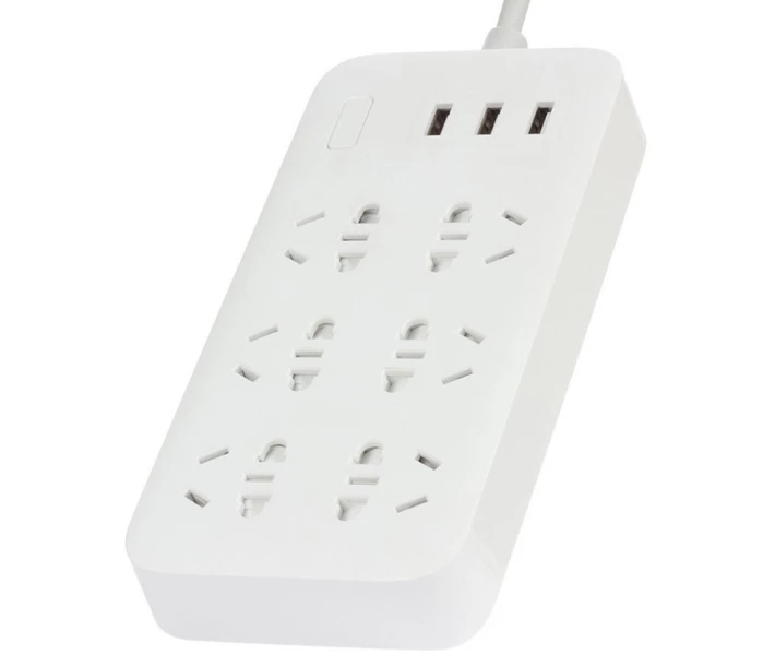 Фото - мережевий фільтр Мережевий фільтр Xiaomi Mi Power Strip with 6 plug + USB 3 White (NRB4009CN)