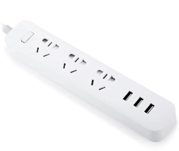 Фото - мережевий фільтр Мережевий фільтр Xiaomi Power Strip 3 розетки + 3 USB White