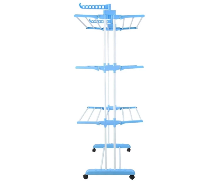 Фото - Сушарки для білизни Універсальна сушарка підлогова сушка для білизни та одягу складна 3 яруси Top Trends (97376303) Блакитний