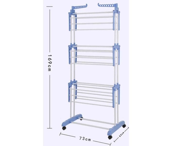 Фото - Сушарки для білизни Універсальна сушарка підлогова сушка для білизни та одягу складна 3 яруси Top Trends (97376303) Блакитний