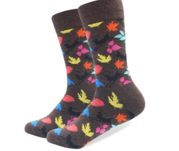 Фото - чоловічу шкарпетку Високі шкарпетки Friendly Socks. Колір коричневий. Артикул: 27-0026 (p27-0026-40-46)