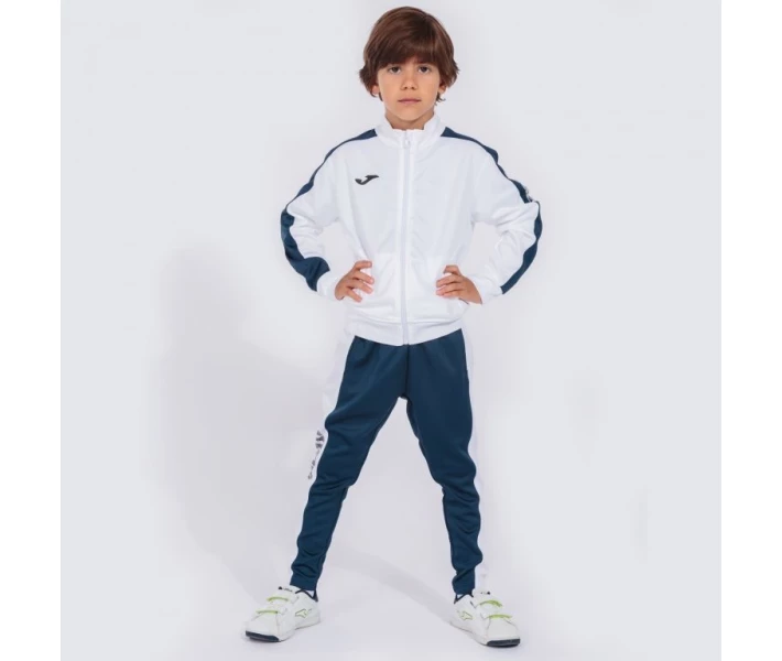 Фото - чоловічий спортивний костюм Спортивний костюм Joma ACADEMY III біло-темно-синій 101584.203
