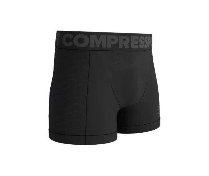 Фото - чоловічі труси Спортивні чоловічі труси Compressport SeamLess Boxer M, S Black/Grey