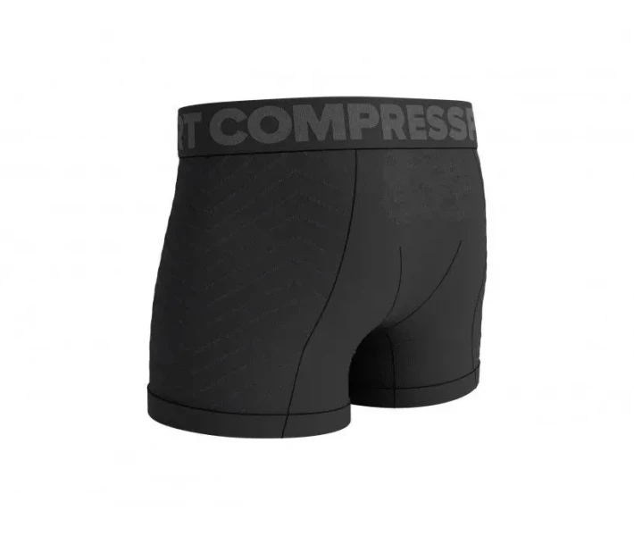 Фото - чоловічі труси Спортивні чоловічі труси Compressport SeamLess Boxer M, S Black/Grey