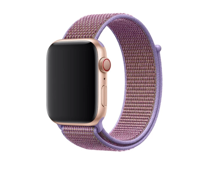 Фото - аксессуар до смарт-годинниа Ремінець Fabric Sport Loop для Apple Watch 38/40mm (Lilac)