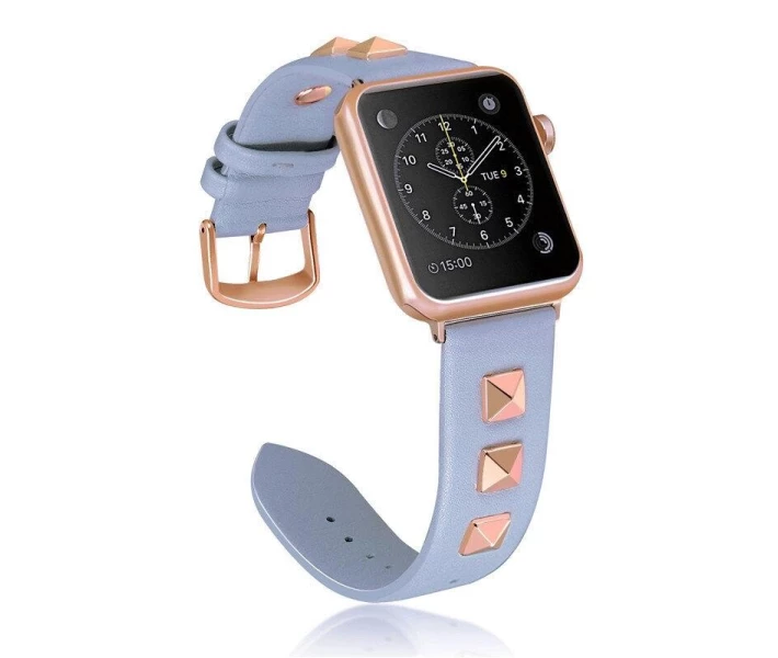 Фото - аксессуар до смарт-годинниа Ремінець Leather Rock Star для Apple Watch 42/44mm (lilac)