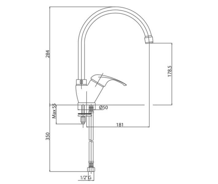 Фото - смеситель Змішувач для кухні Bianchi Mistral LVMMST2001A CRM