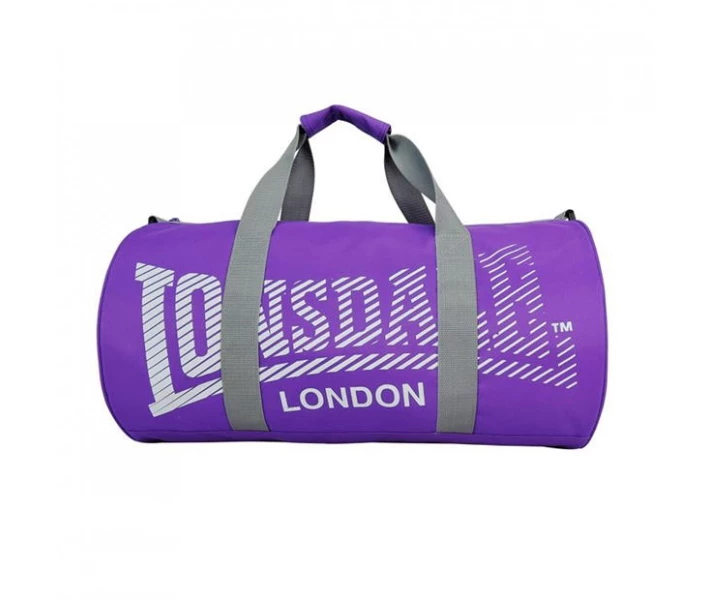 Фото - жіночу сумку Сумка Lonsdale Barrel Bag Purple / Grey Універсальний