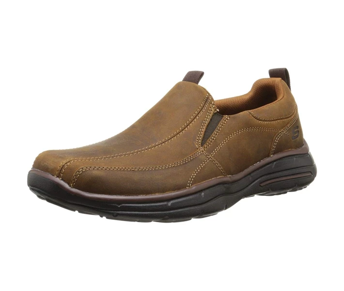 Фото - чоловічий сліпон Сліпони Skechers Glides Dockland Dark Brown 42.5