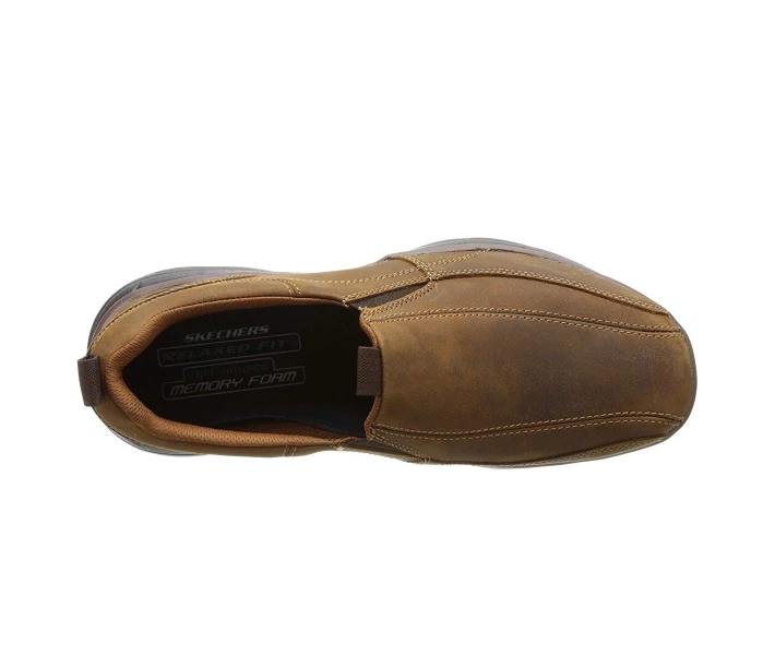 Фото - чоловічий сліпон Сліпони Skechers Glides Dockland Dark Brown 42.5