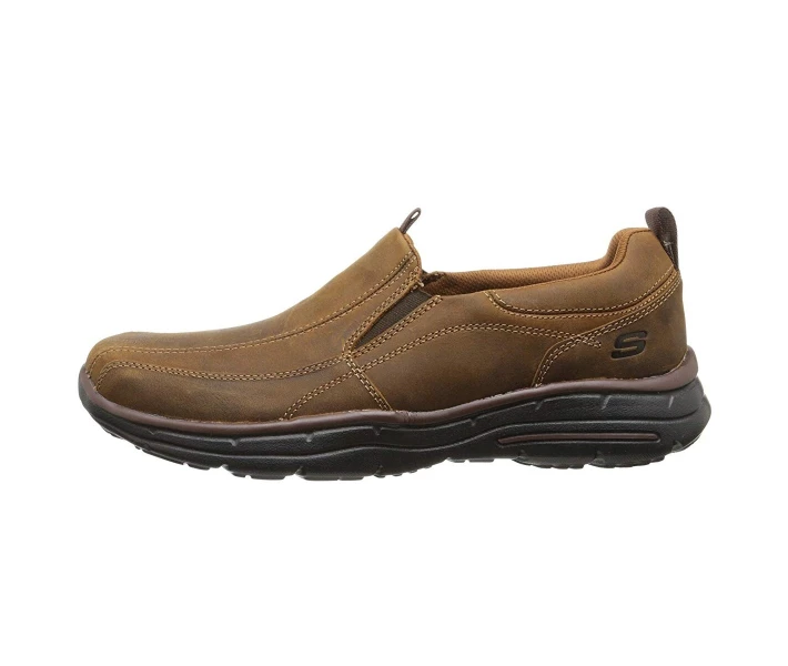 Фото - чоловічий сліпон Сліпони Skechers Glides Dockland Dark Brown 42.5