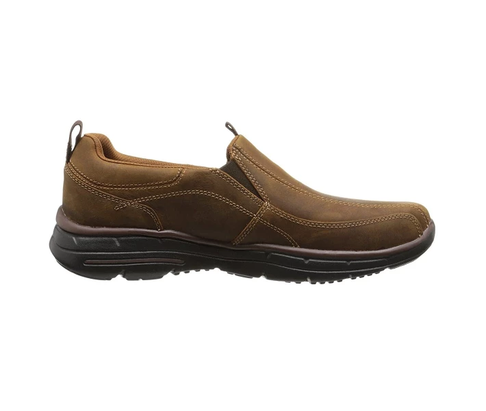 Фото - чоловічий сліпон Сліпони Skechers Glides Dockland Dark Brown 42.5