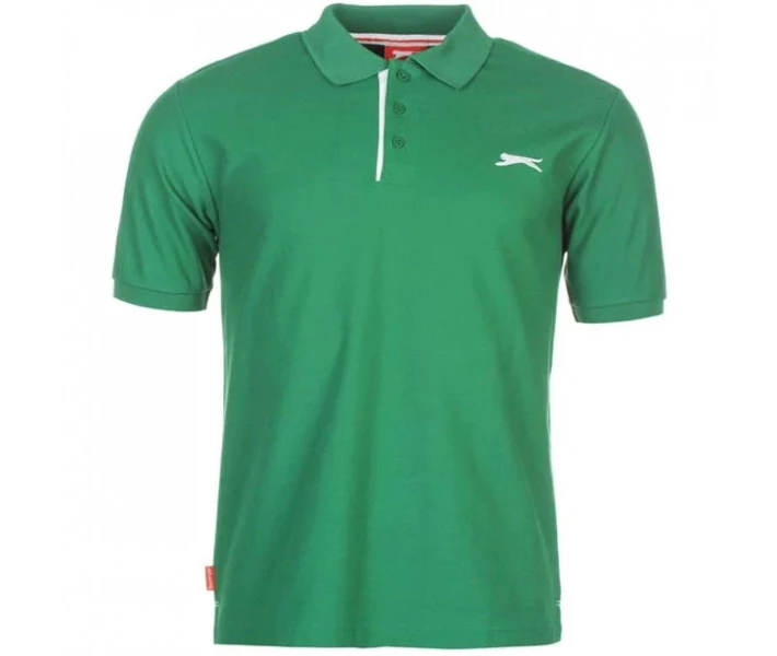 Фото - чоловічу футболку Поло Slazenger Plain Green XL