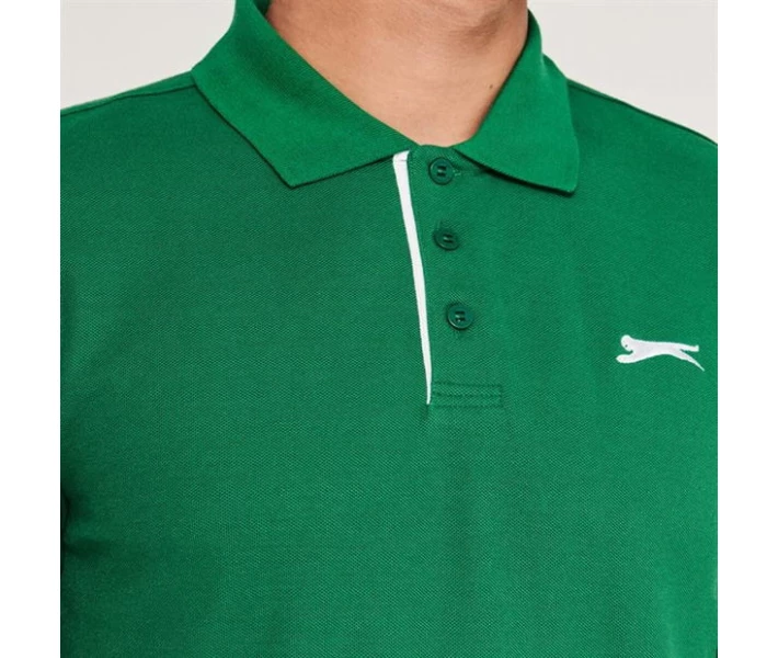 Фото - чоловічу футболку Поло Slazenger Plain Green XL