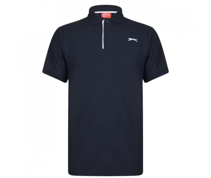 Фото - чоловічу футболку Поло Slazenger Plain Navy S