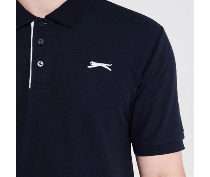 Фото - чоловічу футболку Поло Slazenger Plain Navy S