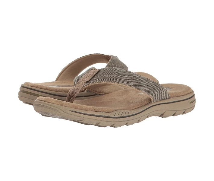 Фото - чоловічий в'єтнамок В'єтнамки Skechers Relaxed Fit Evented Rosen Khaki 42
