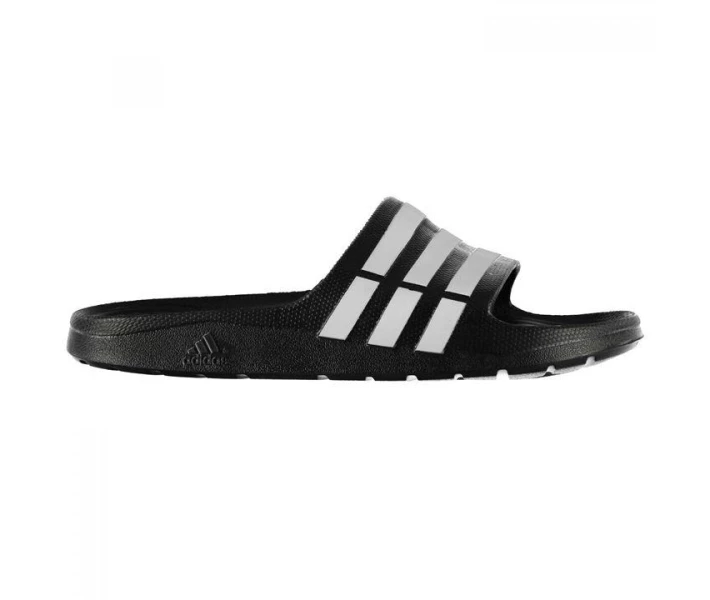 Фото - чоловічий шльопанець Шльопанці Adidas Duramo Sliders Black/White 46