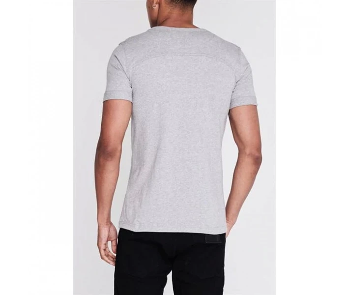 Фото - чоловічу футболку Футболка Firetrap Striding V Neck Grey Marl S