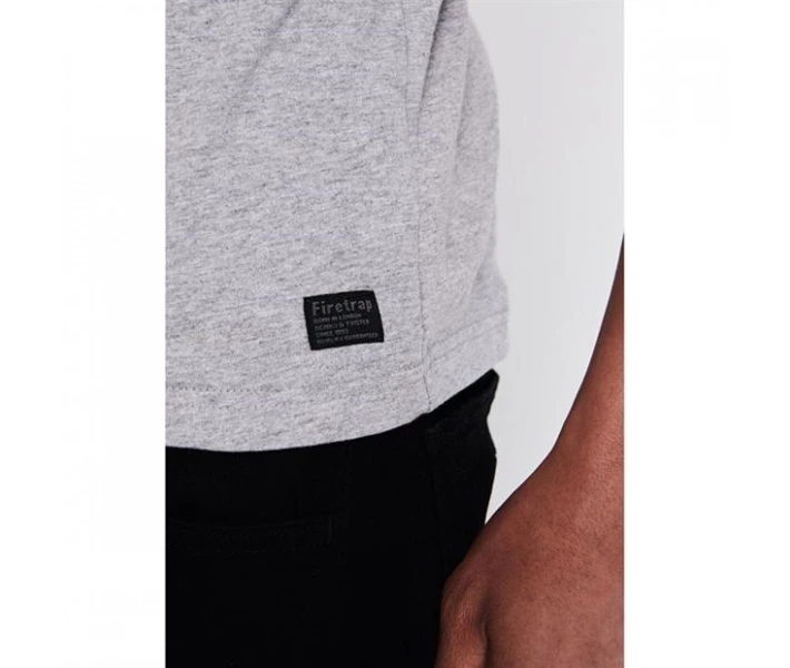 Фото - чоловічу футболку Футболка Firetrap Striding V Neck Grey Marl S