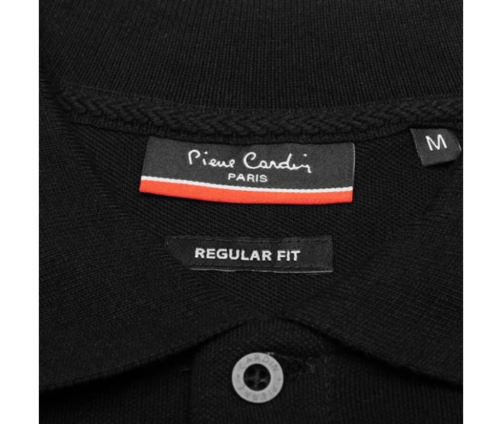 Фото - чоловіче поло Поло Pierre Cardin Plain Black S