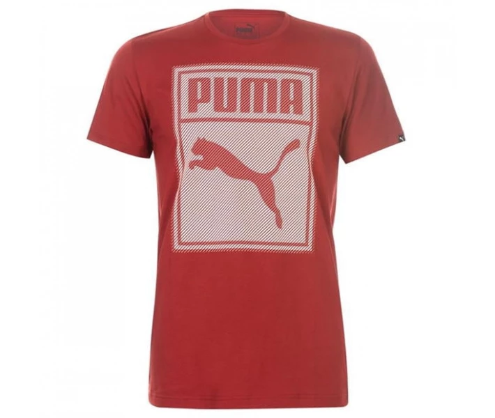 Фото - чоловічу футболку Футболка Puma Box QT Red Dahlia S