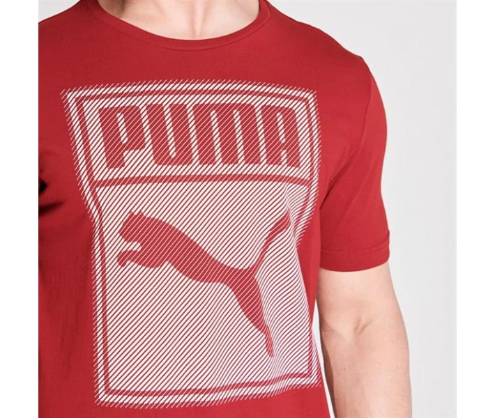 Фото - чоловічу футболку Футболка Puma Box QT Red Dahlia S