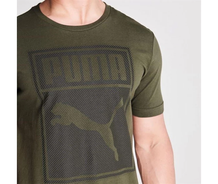 Фото - чоловічу футболку Футболка Puma Box QT Forest Night S