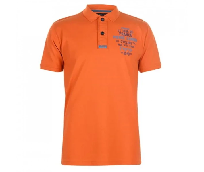 Фото - чоловіче поло Поло Pierre Cardin Embroidered Logo Men Orange S