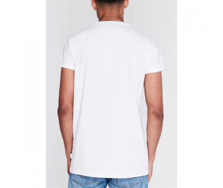 Фото - чоловічу футболку Футболка Lee Cooper Essentials Roll Sleeve White L