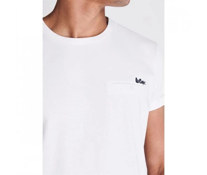 Фото - чоловічу футболку Футболка Lee Cooper Essentials Roll Sleeve White L