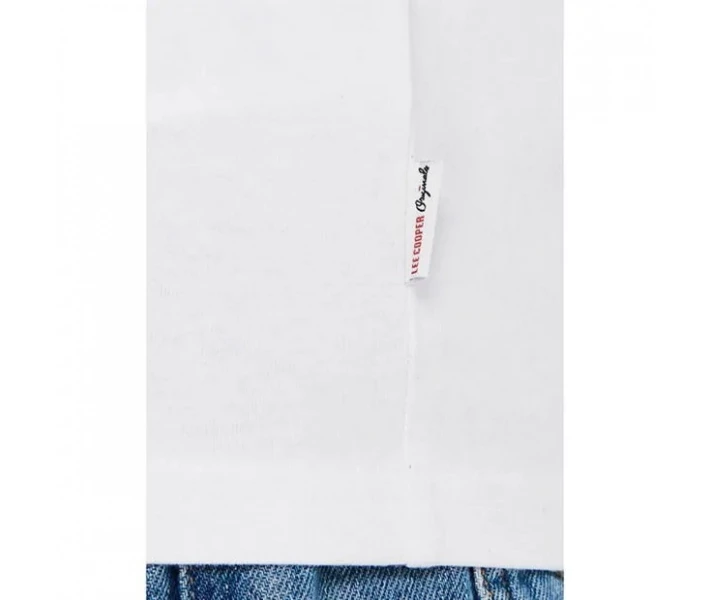 Фото - чоловічу футболку Футболка Lee Cooper Essentials Roll Sleeve White L