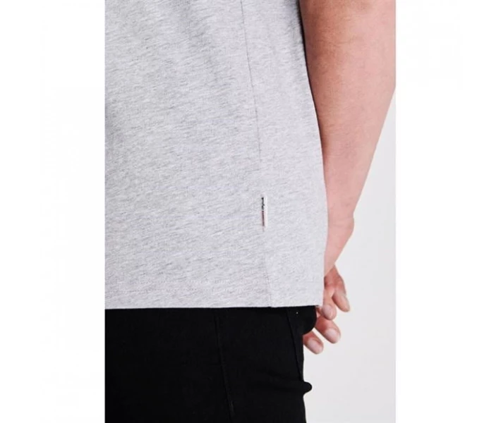 Фото - чоловічу футболку Футболка Lee Cooper Essentials 3 Button Grey Marl M