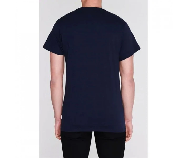 Фото - чоловічу футболку Футболка Lee Cooper Essentials 3 Button Navy L